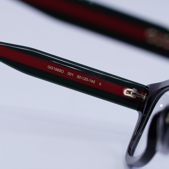 Gucci GG1865O 001 Eyeglasses Black 50mm Square Frame - Picture 5 of 9